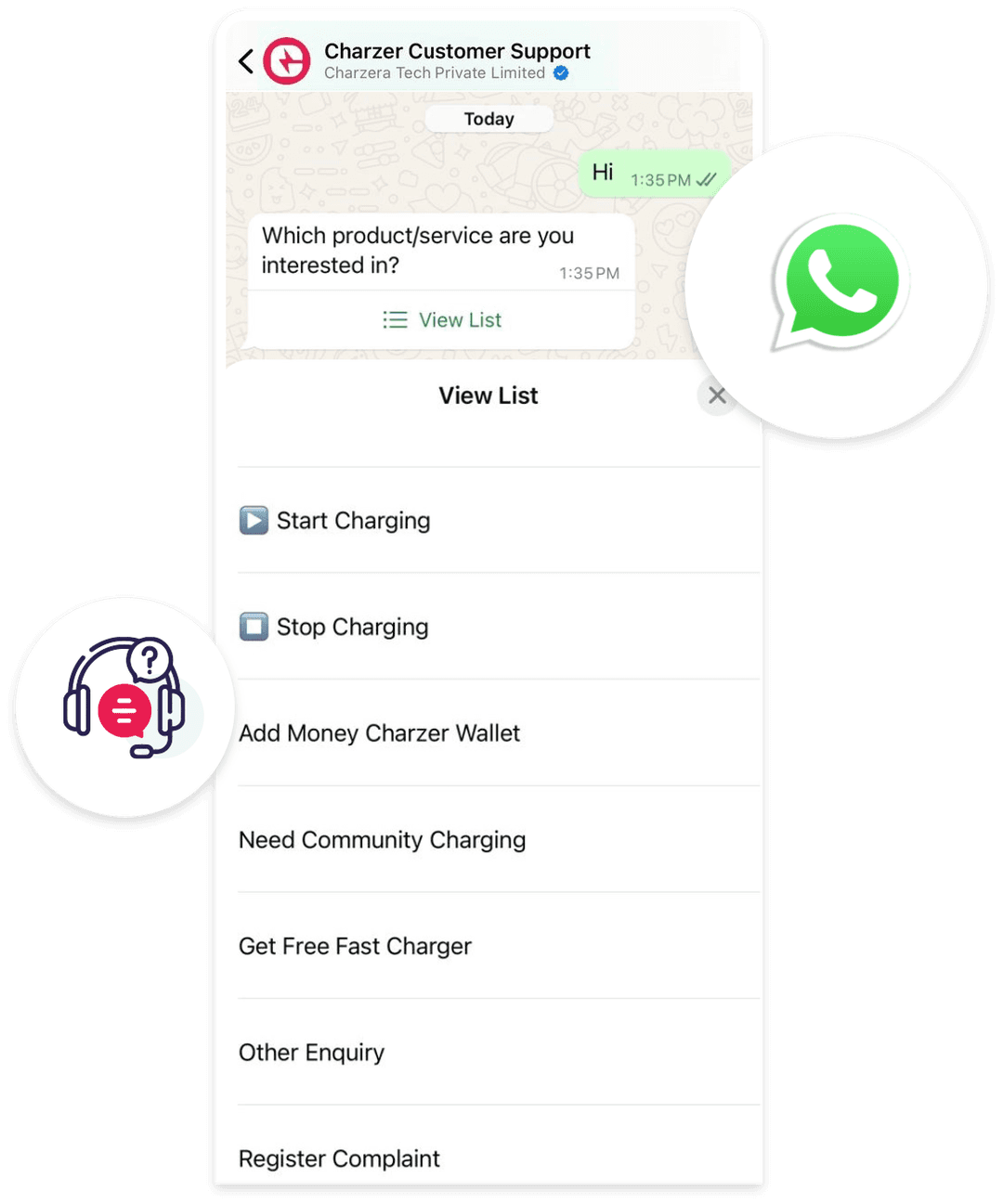 WhatsApp Interaction